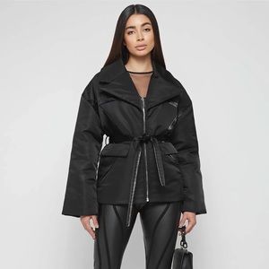 MANIERE DE VOIR BELTED BLAZER JACKET - BLACK SIZE 8